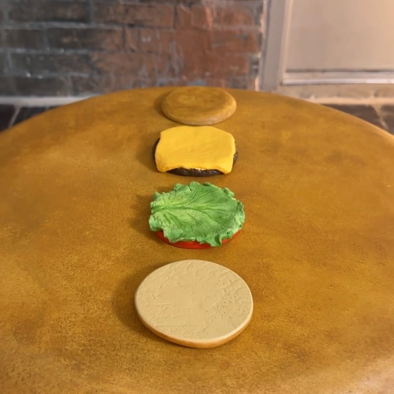 The Cheeseburger Coasters - Set of Four - Pre Order