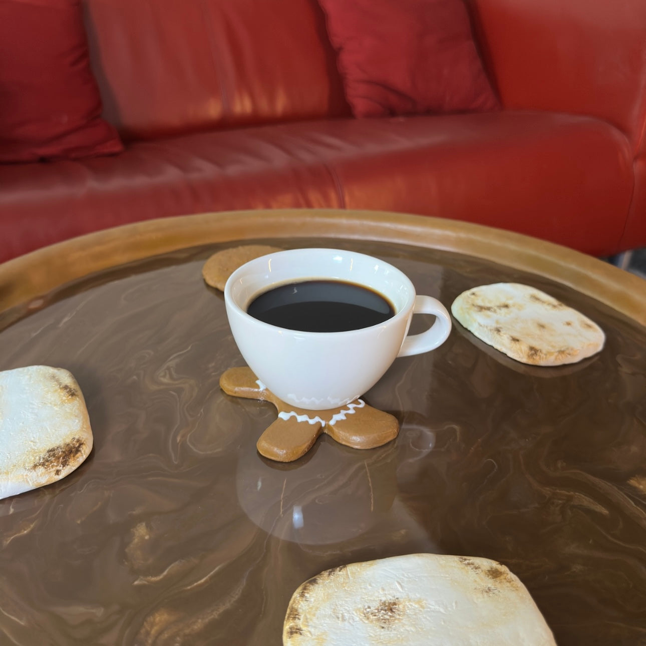 The Gingerbread Coffee Table - One Available
