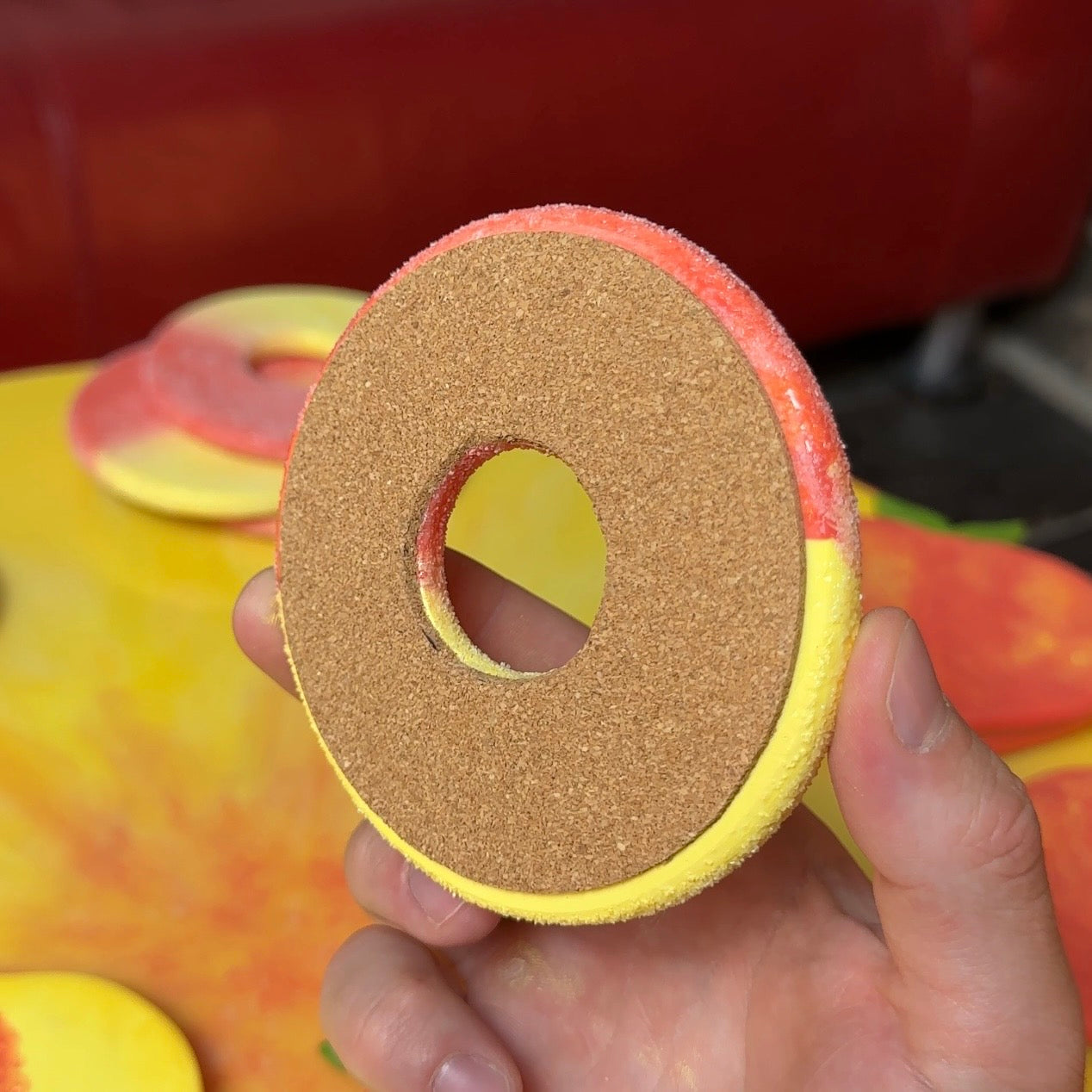 Peach Ring Coasters - Set of Two Peach Rings