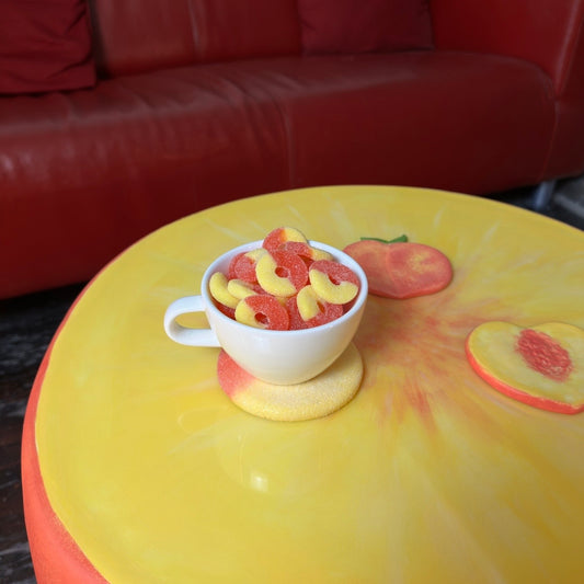 Peach Ring Coasters - Set of Two Peach Rings