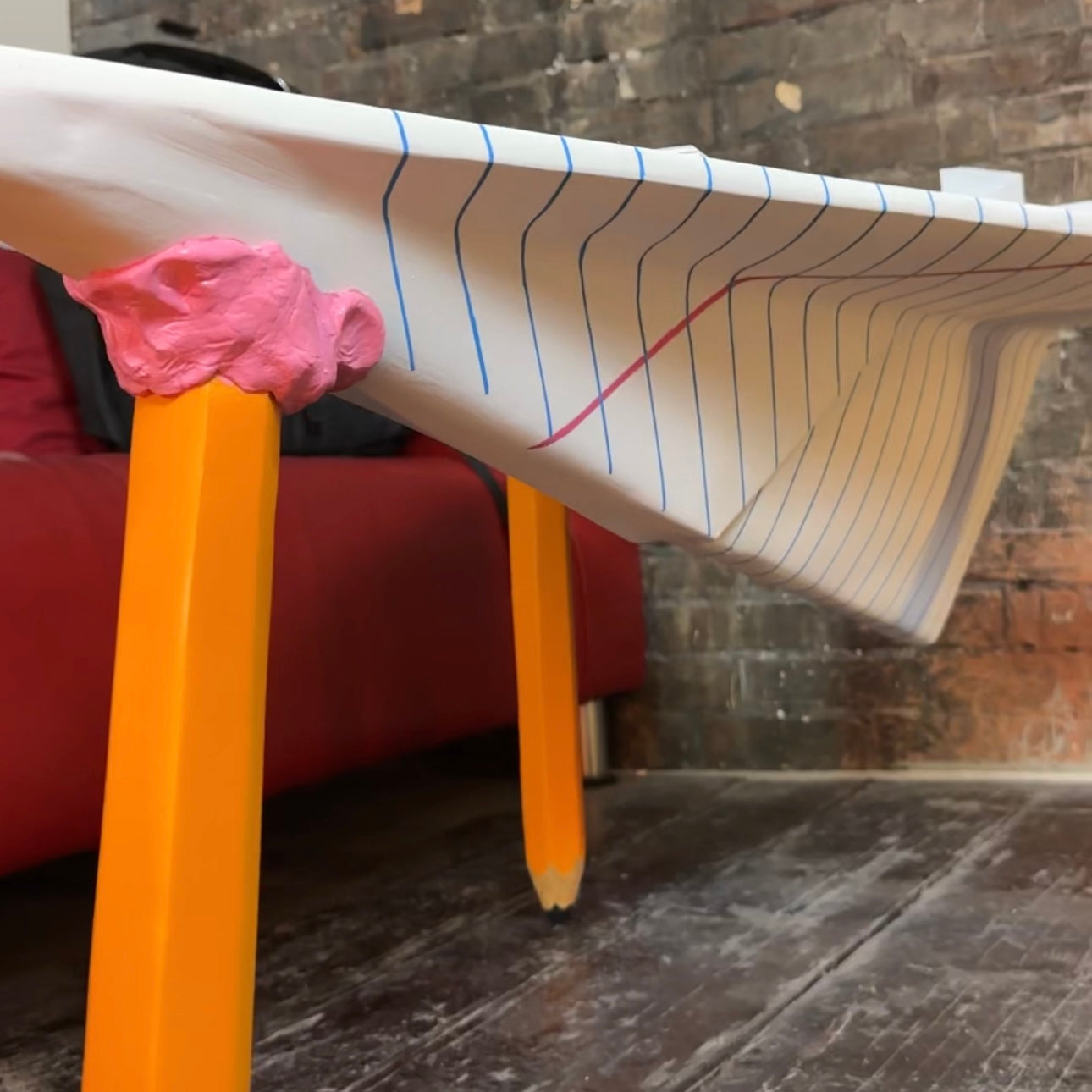 The Lined Paper Airplane Table