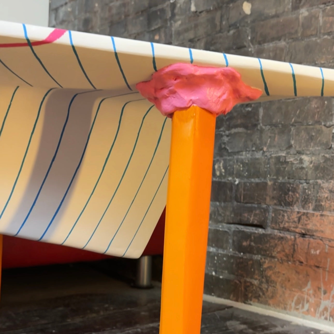 The Lined Paper Airplane Table