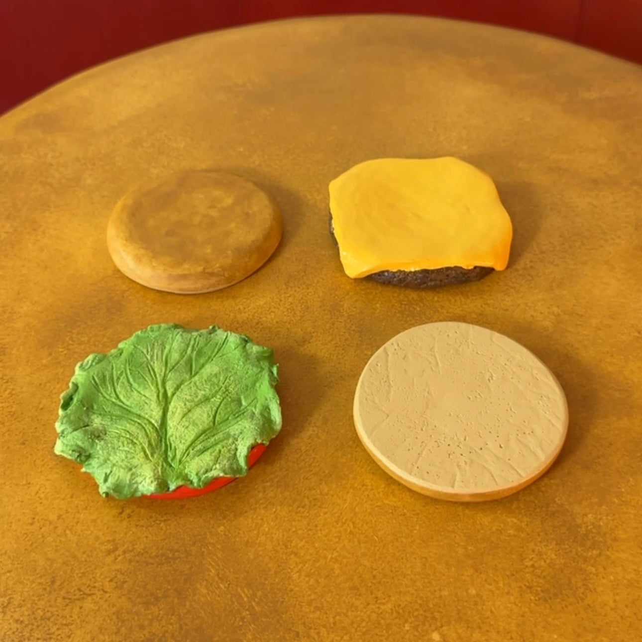 The Cheeseburger Coasters - Set of Four - Pre Order