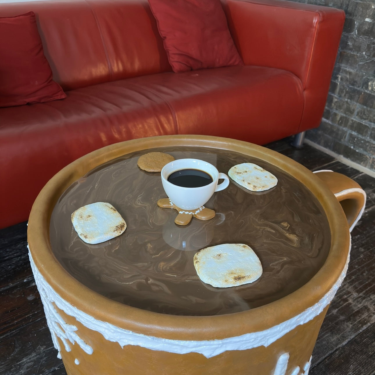 The Gingerbread Coffee Table - One Available