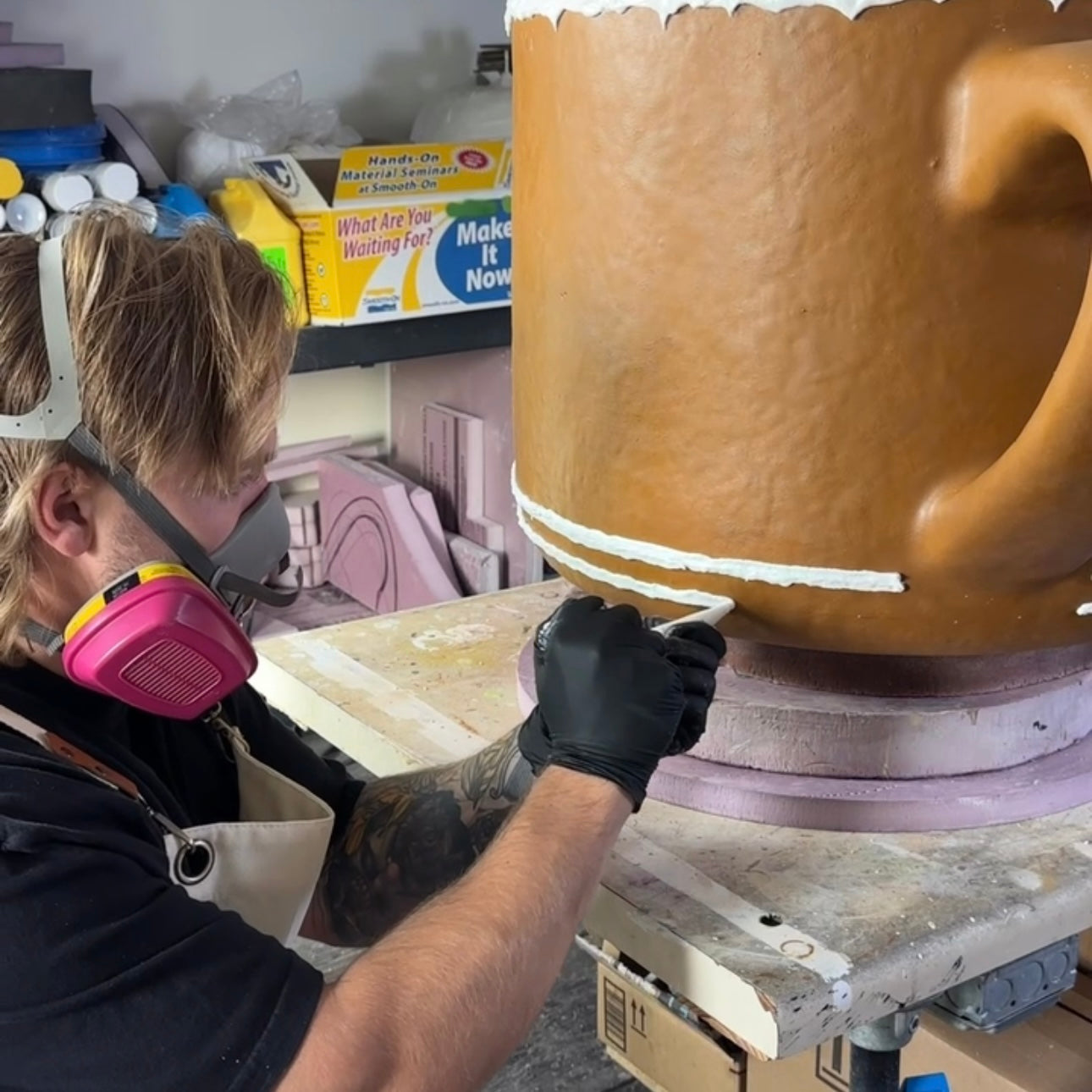 The Gingerbread Coffee Table - One Available