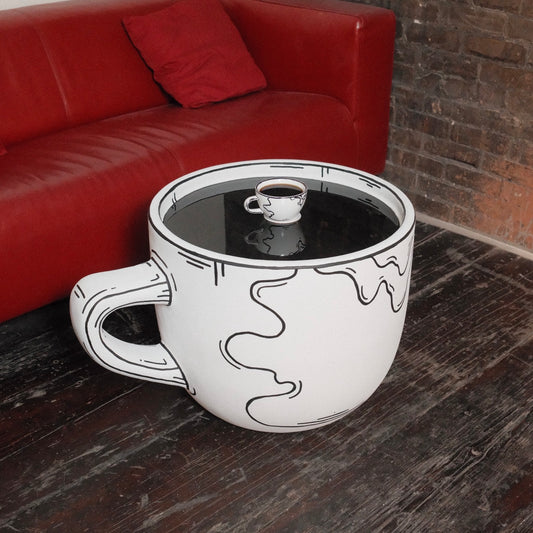 The Cartoon Lined Coffee Table - One of One
